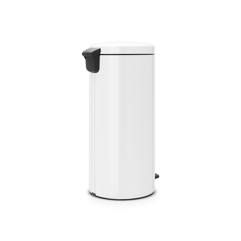 Кош за боклук с педал Brabantia NewIcon 649063, 30 л, Плавно затваряне, Противоплъзгаща основа, Метална вътрешна кофа, Бял