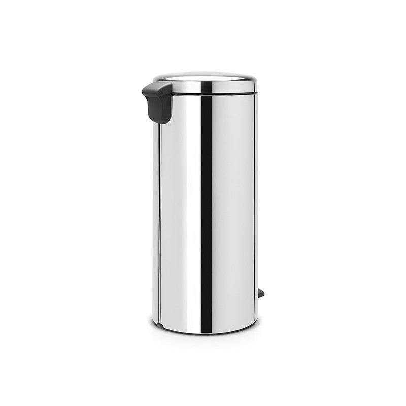 Кош за боклук с педал Brabantia NewIcon 649064, 30 л, Плавно затваряне, Противоплъзгаща основа, Метална вътрешна кофа, Инокс