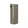 Кош за боклук Brabantia Touch Bin New 650007, 30 л, Безшумно и плавно затваряне, Сив