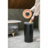 Кош за пране Brabantia 1000825, 35 л, Корков капак, Пълнене без отваряне, Вентилационни отвори, Черен