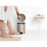Кош за боклук с педал Brabantia NewIcon 1003198, 5 л, Плавно затваряне, Противоплъзгаща основа, Златен металик