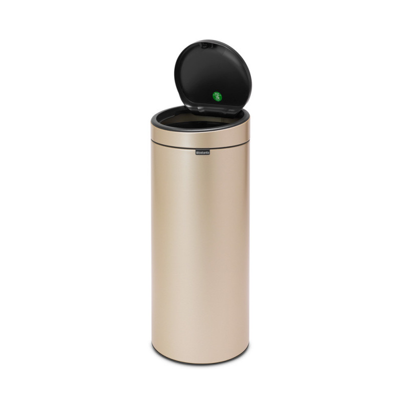 Кош за боклук Brabantia Touch Bin New 1003221, 30 л, Безшумно и плавно затваряне, Златен металик