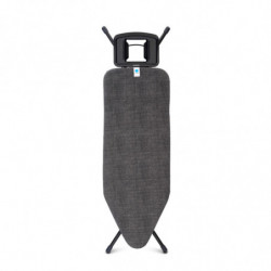 Маса за гладене Brabantia C 1003361, 124x45 см, 7 позиции за регулиране, Голяма поставка за ютия, Черен