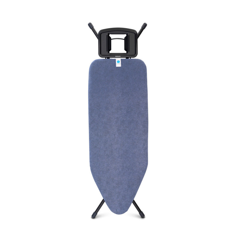 Маса за гладене Brabantia C 1003362, 124x45 см, 7 позиции за регулиране, Голяма поставка за ютия, Син