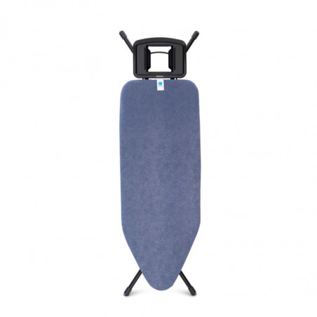 Маса за гладене Brabantia C 1003362, 124x45 см, 7 позиции за регулиране, Голяма поставка за ютия, Син