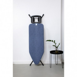 Маса за гладене Brabantia C 1003362, 124x45 см, 7 позиции за регулиране, Голяма поставка за ютия, Син