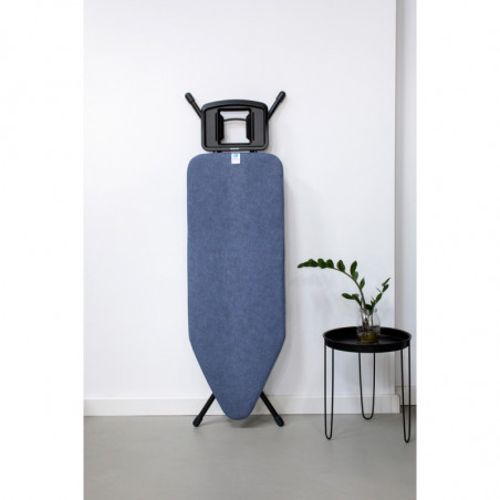 Маса за гладене Brabantia C 1003362, 124x45 см, 7 позиции за регулиране, Голяма поставка за ютия, Син
