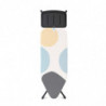 Маса за гладене Brabantia C 1003379, 124x45 см, 7 позиции за регулиране, Поставка за парогенератор, PerfectFlow, Бял/Сив