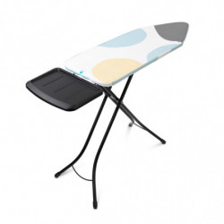 Маса за гладене Brabantia C 1003379, 124x45 см, 7 позиции за регулиране, Поставка за парогенератор, PerfectFlow, Бял/Сив