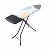 Маса за гладене Brabantia C 1003379, 124x45 см, 7 позиции за регулиране, Поставка за парогенератор, PerfectFlow, Бял/Сив