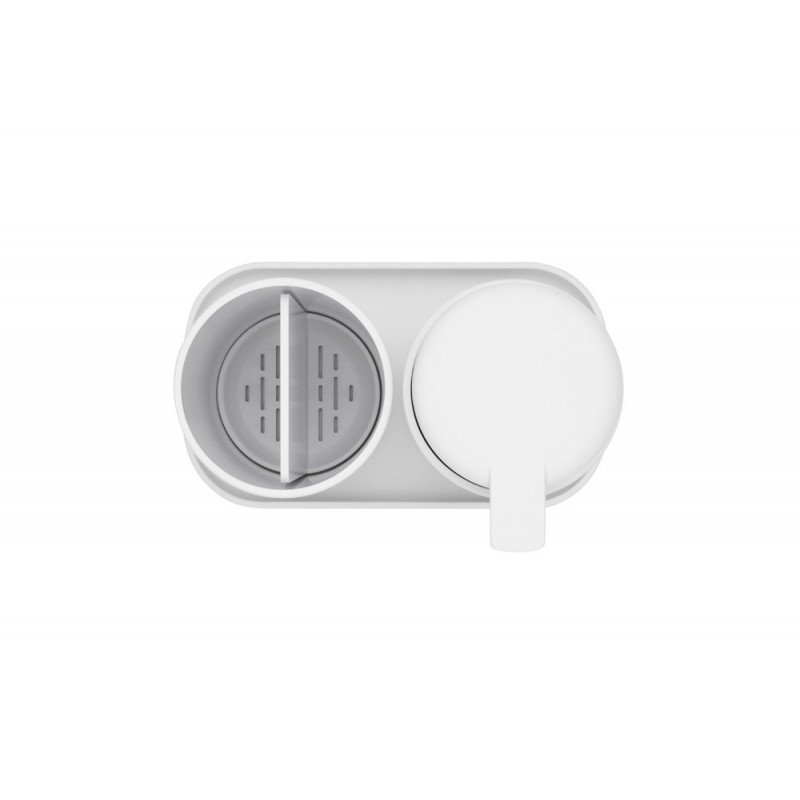 Комплект аксесоари за баня Brabantia ReNew 1003492, 3 части, 250 мл, Устойчиви на корозия, Бял