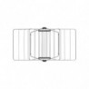Сушилник за дрехи Brabantia Hangon 1004163, 15 м, 4 закачалки, Регулируем, Заключване за деца, Инокс