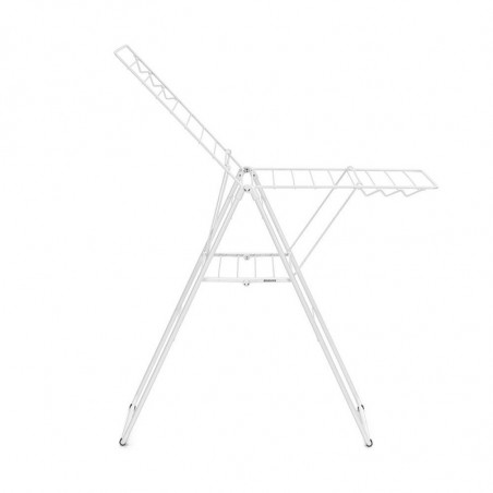Сушилник за дрехи Brabantia Hangon 1004164, 20 м, 6 закачалки, Регулируем, Заключване за деца, Бял