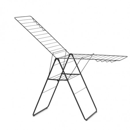 Сушилник за дрехи Brabantia Hangon 1004168, 25 м, 8 закачалки, Регулируем, Заключване за деца, Черен