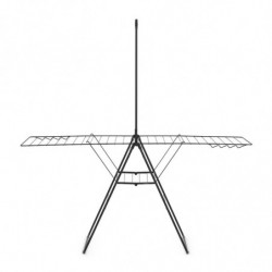 Сушилник за дрехи Brabantia Hangon 1004171, 25 м, 8 закачалки, Заключване за деца, Допълнителен прът, Черен