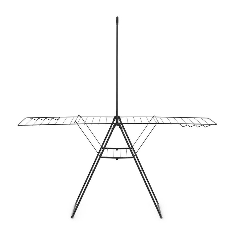 Сушилник за дрехи Brabantia Hangon 1004171, 25 м, 8 закачалки, Заключване за деца, Допълнителен прът, Черен