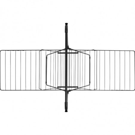 Сушилник за дрехи Brabantia Hangon 1004171, 25 м, 8 закачалки, Заключване за деца, Допълнителен прът, Черен