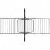 Сушилник за дрехи Brabantia Hangon 1004171, 25 м, 8 закачалки, Заключване за деца, Допълнителен прът, Черен