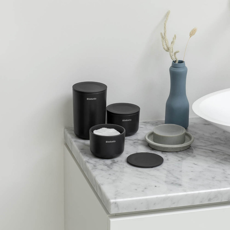 Комплект за съхранение на принадлежности Brabantia ReNew 1004183, 3 части, Меко дъно против пързаляне, Тъмносив