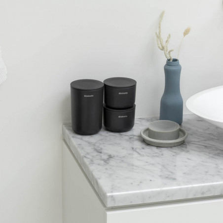 Комплект за съхранение на принадлежности Brabantia ReNew 1004183, 3 части, Меко дъно против пързаляне, Тъмносив