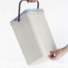 Кош за разделно събиране на боклук Brabantia Sort&Go 1005511, 12 л, Дръжка, Възможност за стенен монтаж, Светлосив