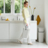 Кош за разделно събиране на боклук Brabantia Sort&Go 1005511, 12 л, Дръжка, Възможност за стенен монтаж, Светлосив
