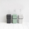 Кош за разделно събиране на боклук Brabantia Sort&Go 1005511, 12 л, Дръжка, Възможност за стенен монтаж, Светлосив