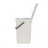 Кош за разделно събиране на боклук Brabantia Sort&Go 1005516, 16 л, Дръжка, Възможност за стенен монтаж, Светлосив