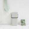 Кош за разделно събиране на боклук Brabantia Sort&Go 1005516, 16 л, Дръжка, Възможност за стенен монтаж, Светлосив