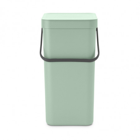 Кош за разделно събиране на боклук Brabantia Sort&Go 1005517, 16 л, Дръжка, Възможност за стенен монтаж, Светлозелен
