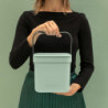Кош за разделно събиране на боклук Brabantia Sort&Go 1005520, 3 л, Дръжка, Възможност за стенен монтаж, Светлозелен