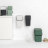 Кош за разделно събиране на боклук Brabantia Sort&Go 1005520, 3 л, Дръжка, Възможност за стенен монтаж, Светлозелен