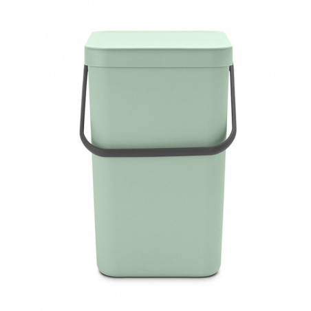 Кош за разделно събиране на боклук Brabantia Sort&Go 1005522, 25 л, Дръжка, Възможност за стенен монтаж, Светлозелен