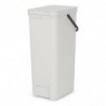 Кош за разделно събиране на боклук Brabantia Sort&Go 1005554, 40 л, Дръжка, Възможност за стенен монтаж, Светлосив
