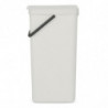 Кош за разделно събиране на боклук Brabantia Sort&Go 1005554, 40 л, Дръжка, Възможност за стенен монтаж, Светлосив