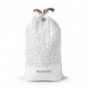 Торба за кош Brabantia PerfectFit FlatBack+/Touch 1005574, Размер L, 40-45 л, 20 броя, Бял