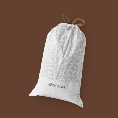 Торба за кош Brabantia PerfectFit FlatBack+/Touch 1005575, Размер L, 40-45 л, 40 броя, Бял