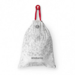 Торбички за кош Brabantia PerfectFit NewIcon 1005584, Размер Y, 20 л, 10 броя, Бял