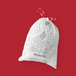 Торбички за кош Brabantia PerfectFit NewIcon 1005584, Размер Y, 20 л, 10 броя, Бял