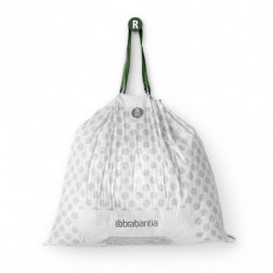 Торбички за кош Brabantia PerfectFit Bo 1005589, Размер R, 36 л, 40 броя, Бял