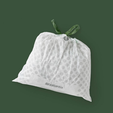 Торбички за кош Brabantia PerfectFit Bo 1005589, Размер R, 36 л, 40 броя, Бял