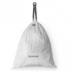Торбички за кош Brabantia PerfectFit Bo 1005594, Размер М, 60 л, 40 броя, Бял