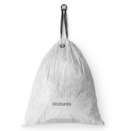 Торбички за кош Brabantia PerfectFit Bo 1005594, Размер М, 60 л, 40 броя, Бял