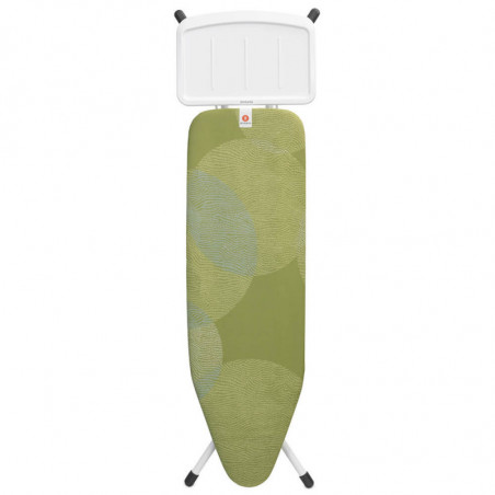 Маса за гладене Brabantia B 1005618, 124x38 см, 7 позиции за регулиране, Поставка за парогенератор, Зелен