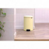 Кош за боклук с педал Brabantia NewIcon 649044, 20 л, Плавно затваряне, Противоплъзгаща основа, Жълт