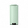 Кош за боклук с педал Brabantia NewIcon 1008851, 30 л, Плавно затваряне, Противоплъзгаща основа, Светлозелен