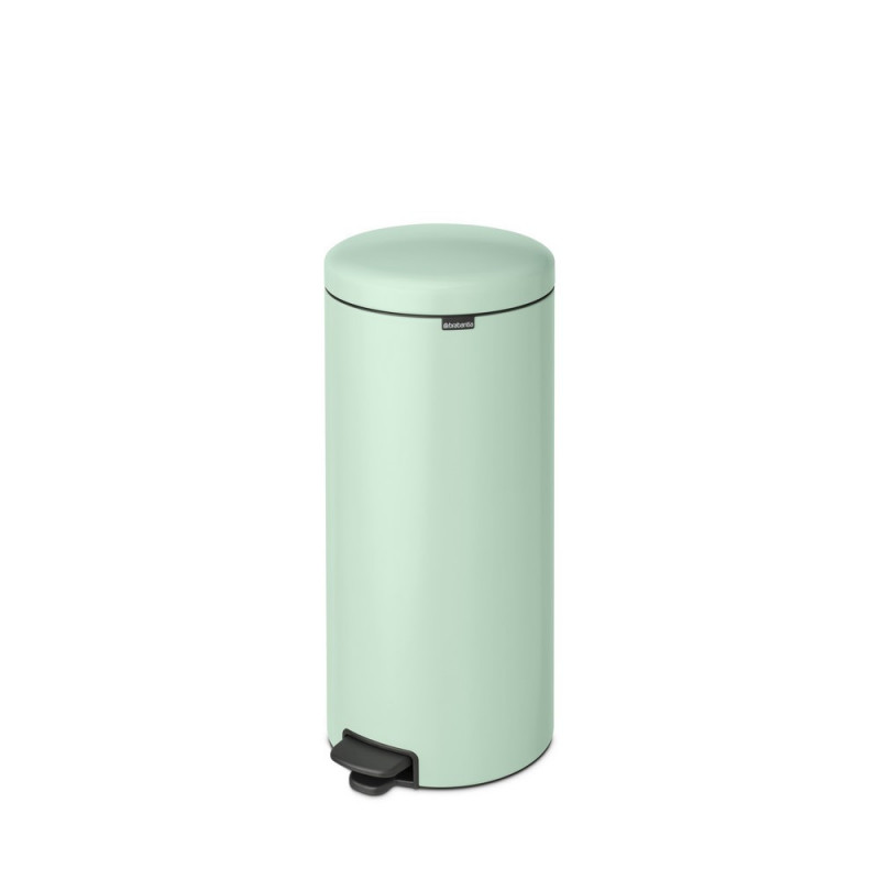 Кош за боклук с педал Brabantia NewIcon 1008851, 30 л, Плавно затваряне, Противоплъзгаща основа, Светлозелен