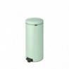 Кош за боклук с педал Brabantia NewIcon 1008851, 30 л, Плавно затваряне, Противоплъзгаща основа, Светлозелен