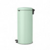 Кош за боклук с педал Brabantia NewIcon 1008851, 30 л, Плавно затваряне, Противоплъзгаща основа, Светлозелен