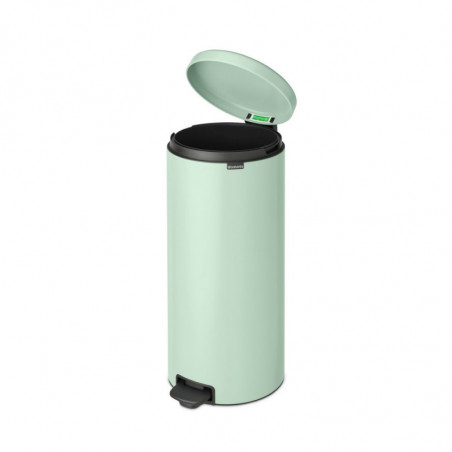 Кош за боклук с педал Brabantia NewIcon 1008851, 30 л, Плавно затваряне, Противоплъзгаща основа, Светлозелен